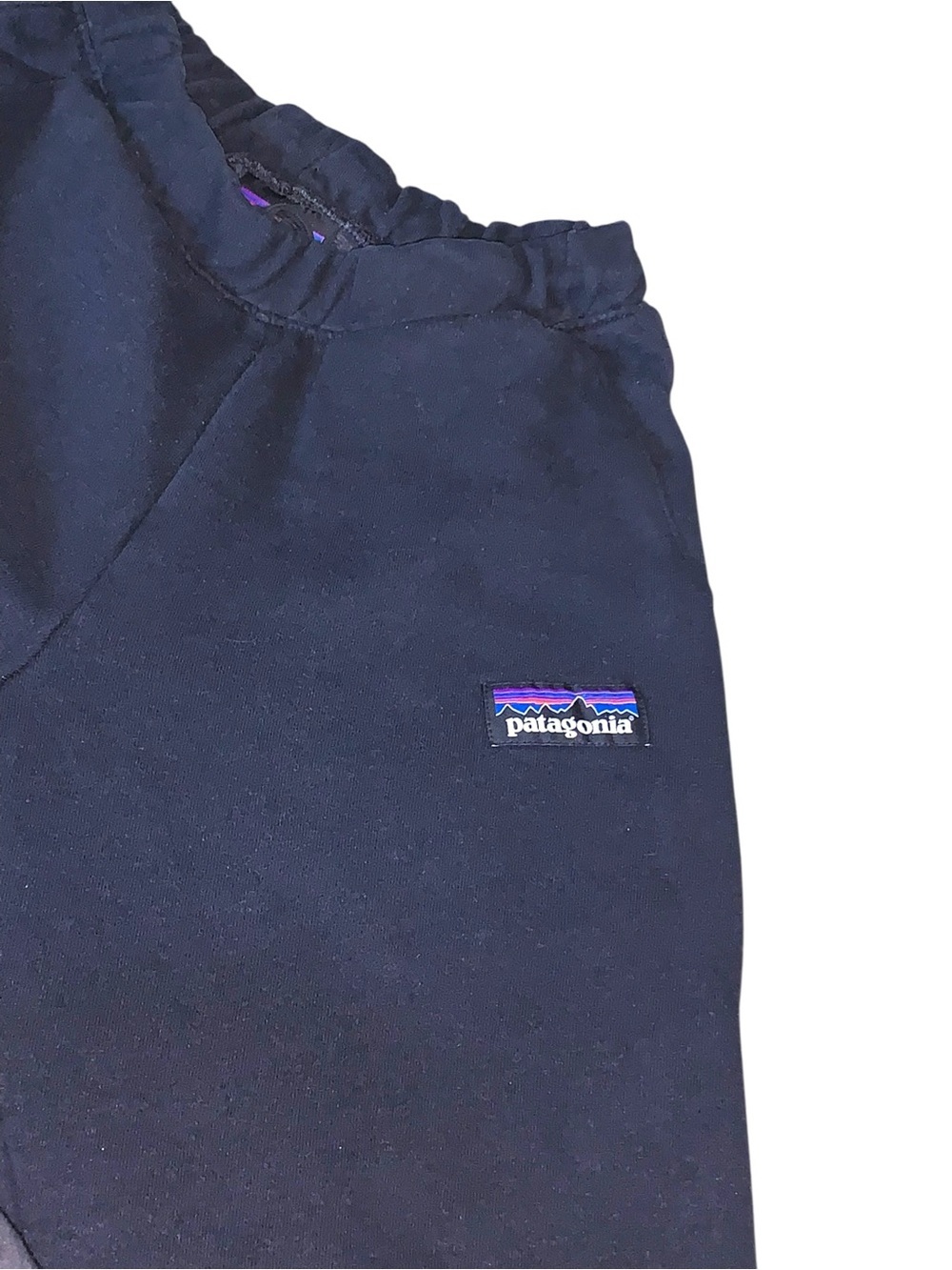 Patagonia Black P-6 Label Uprisal Sweatpants Joggers XS Fleece Elastic Waist - Picture 4 of 9